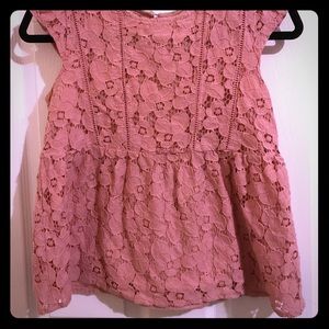 Gap kids girls flower lace blouse